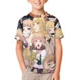 thumbnail image 2 of Himiko Toga Kids Short Sleeve Tee Shirt Novelty Crewneck T-Shirts Unisex Summer Blouse Tops for Boys Girls 150CM, 2 of 8