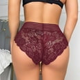 thumbnail image 5 of Elainilye Fashion Womens Boxer Briefs Underwear Sexy Seamless Underwear Boxer Shorts Breathable Lace Strapcross Underwear,Red, 5 of 5