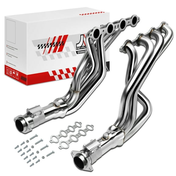 Dual 4-1 Long Tube Exhaust Manifold Header For 04-07 Cadillac CTS-V V8 5.7L 6.0L