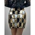 thumbnail image 2 of Women's Sequin Party Cocktail Sparkle Pencil Skirt, Gold, One Size, 2 of 5