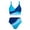 G-Blue, variant on Rhuody Swimsuit For Girls 9-10 Years Sleeveless One Piece Swimwears Bikini Color V Neck Girl Swimwear Two Piece Cut Bathing Adorable Ruched Suit Pink