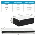 thumbnail image 3 of Bigleap Trifold Foldable Mattress for Floor and Traveling with Removable Cover - Lightweight and Portable Foldable Mattress for Adults & Kids - Compact and Easy to Storage, 3 of 6