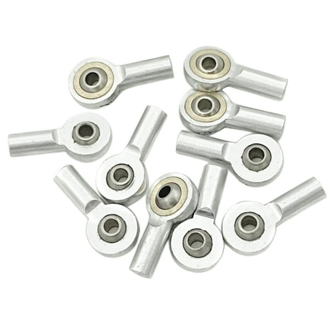Cabezal de Bola RC perfke 10x Extremos de Varilla de Enlace Varillaje Plata