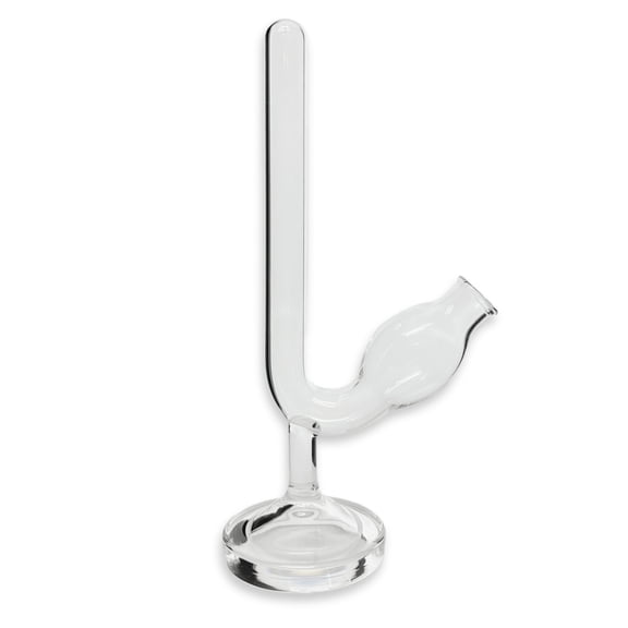 Eisco Labs - Large Fermentation Tube with Foot - Borosilicate Glass, Stable Base, Ideal for Microbiology, Biochemistry, and Laboratory Use