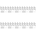 thumbnail image 1 of 60 Pieces Silver Acoustic Guitar Machine Heads Knobs Guitar String Tuning Peg Tuner(30 for Left + 30 for Right), 1 of 8