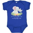 thumbnail image 3 of Inktastic I Am Fearfully and Wonderfully Made Elephants and Flowers Boys or Girls Baby Bodysuit, 3 of 5