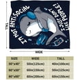 thumbnail image 6 of Funny Shark Blanket Soft Warm Cozy Cute Shark Blanket Fuzzy Plush Fleece Lightweight Flannel Blankets Gift for Adult Women Men Girl Boy 50"x40", 6 of 6