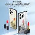 thumbnail image 4 of Allytech Case for iPhone 13 Pro 6.1 inch 2021 Cover for Women Girls, Makeup Mirror PC Case with Bling Glitter Rhinestone Rotatable Ring Holder Finger Grip Kickstand TPU Edges Case, Gold, 4 of 7