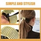 thumbnail image 3 of IDEANATEGRATE 4Ud Hair Elastics Dorados Con Elasticidad Para Uso Diario En Peinados Y Accesorios, 3 of 6