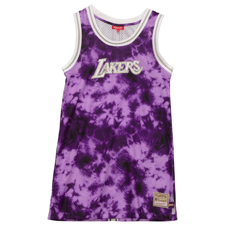 Women's Mitchell & Ness Purple Los Angeles Lakers Hardwood Classics Galaxy  Jersey Tank Top Dress - Walmart.com