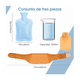 thumbnail image 3 of Bolsa De Agua Caliente Con Cubierta De Cintura Y Funda 1 Lt Naranja, 3 of 5