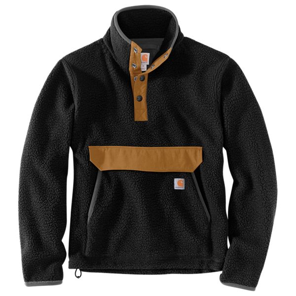 Snap Front Fleece Pullover Jacket 