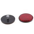 thumbnail image 4 of Zxpjkyu 1 Pair Motorcycle Round Reflector Plate Universal for MotorBike ATV Dirt Bike 2PCS Red, 4 of 9
