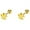 Gold, variant on 20G Tiny Cute Flower Earrings for Women 925 Sterling Silver Small Ball Screw Back Stud Cartilage Tragus Post Minimalist Floral Dainty Birthday Jewelry for Mother
