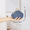 thumbnail image 2 of Five-Pointed Star Coin Purse Denim Change Pouch Wallets Buckle with Kisslock Clasp Coin Holder Clutch Handbags for Women Ladies, 2 of 6
