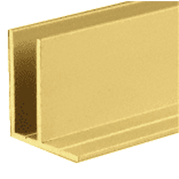 CRL D1675GA Gold Anodized Fixed Glass Frame