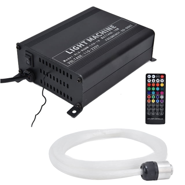 Lámpara de fibra óptica, luz de fibra óptica RGBW, decoración del hogar, luz de fibra óptica, artesanía superior