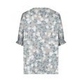 thumbnail image 3 of Fiudx Camisas para Mujer Blusa Superior Informal de Talla Grande con Cuello Redondo y Estampado Corto para Mujer a La Moda, 3 of 5