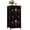 Color 1, variant on Dresser for Bedroom with 4 Storage Drawers Red Rose Contrasting Black White Dark Leaves Dressers Chest of Drawers Steel Framed Fabric Closet Organizers for Dorm Entryway