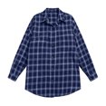 thumbnail image 7 of Tsivenald Womens Plaid Flannel Shirts Casual Roll up Long Sleeve Boyfriend Button Down Checkered Shirt, 7 of 7