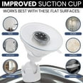 thumbnail image 2 of MIRRORVANA Fogless Shower Mirror for Shaving with Razor Holder and Dual Anti Fog Design - Upgraded 360&Acirc;&deg; Swivel Suction Cup with Bonus Hook for Hanging - Shatterproof 8&q, 2 of 5