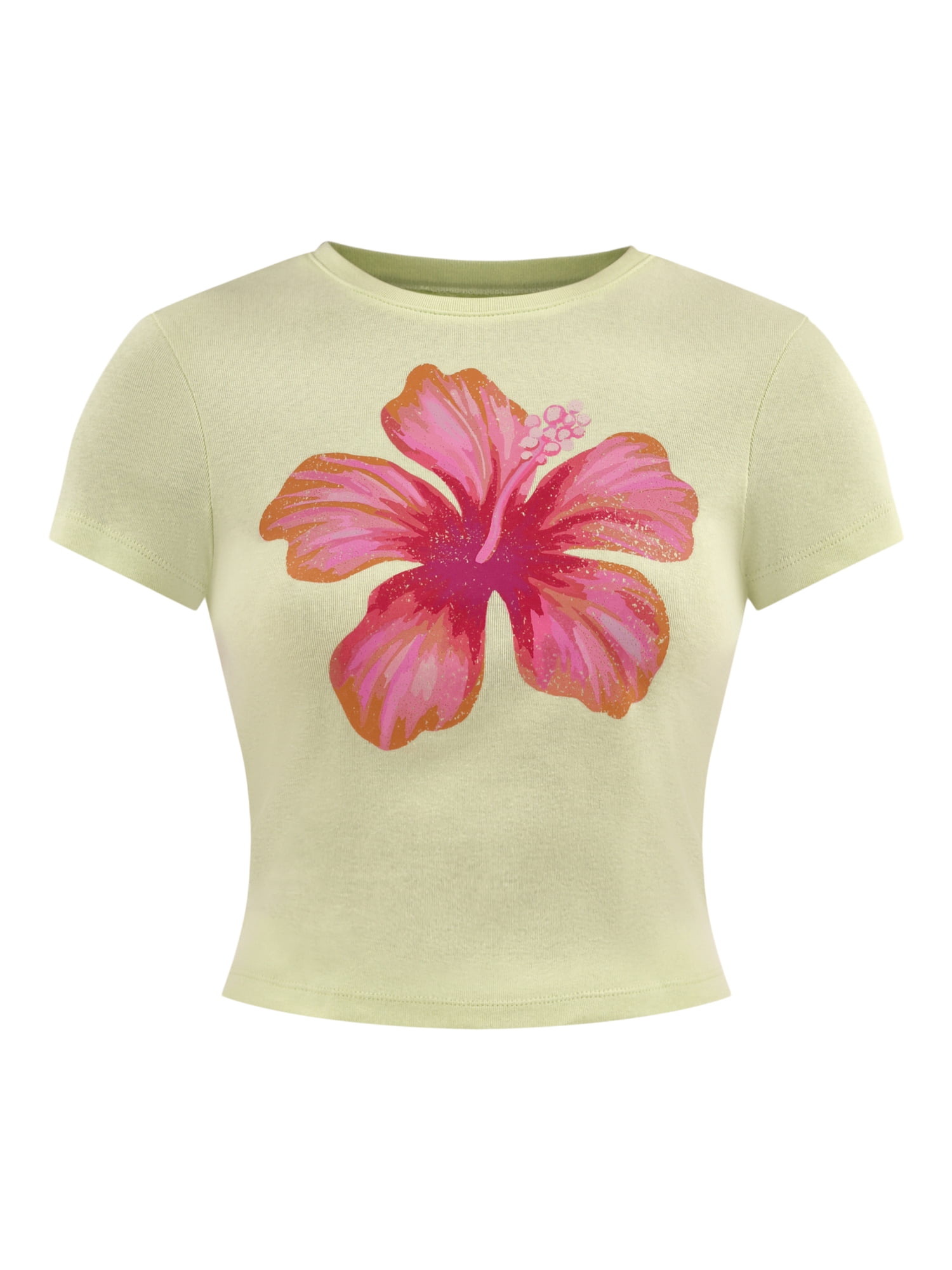 No Boundaries Graphic Cotton Baby Tee, Women's