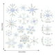 thumbnail image 3 of Pegatinas navideñas de copos de nieve para ventanas | Calcomanías electrostáticas multicolor para vidrio | Repelente de colisiones de aves | Adhesivos estáticos removibles para puertas corredizas,, 3 of 6