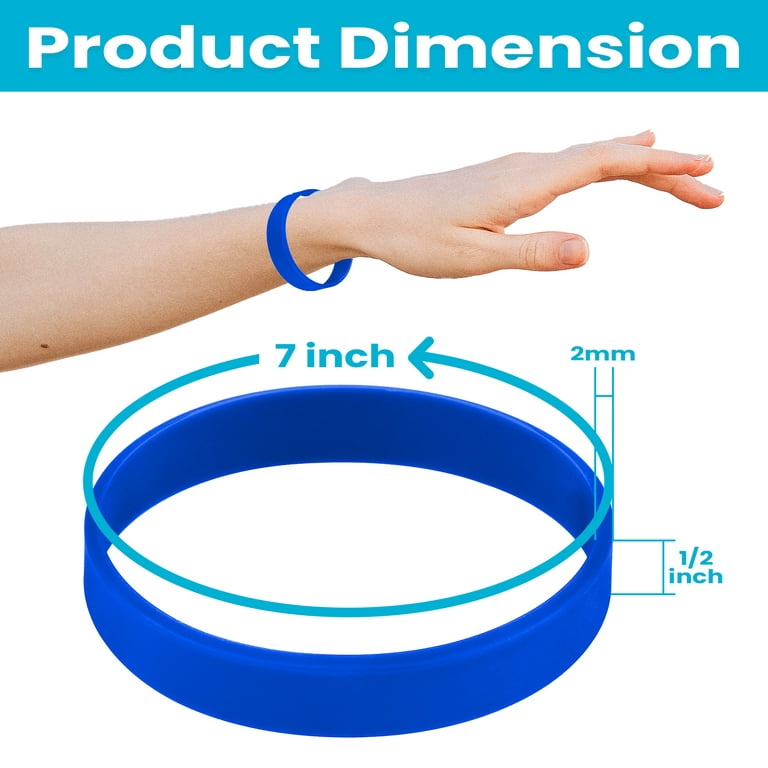 Blue Wristbands | Silicone Bracelets