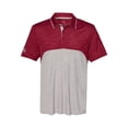 thumbnail image 2 of Adidas Golf Men's Colorblocked Melange Sport Shirt, Large Burgundy/Gray -, 2 of 3