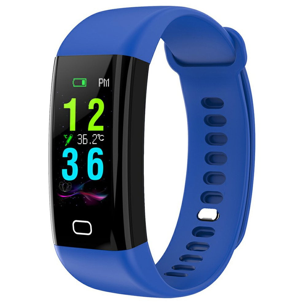 NEW SALE DT36 F77 Smart Bracelet Temperature Measuring Waterproof Fitness Tracker Heart Rate Monitor Sports Bracelet Smart Watch Walmart