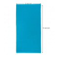thumbnail image 5 of Cotton Beach Towels Set of 2, Oversized Terry Velour, Aqua, 5 of 5