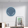 thumbnail image 6 of Yajisi Premium A5 Melamine Resin Round Dinner Plate 8.7 Inches / 22 cm Durable Lightweight Salad Dish Blue Plaid Pattern for Home Kitchen Restaurant and Hotel Use, 6 of 9
