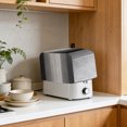 thumbnail image 4 of Toaster Cover 2 Slice, Black Gray Ombre Dustproof Bakeware Oven Protector with Top Hook, Vintage Country Wooden Waterproof Small Kitchen Appliance Toasters Dust Cover, 12"x7.5"x8", 4 of 9