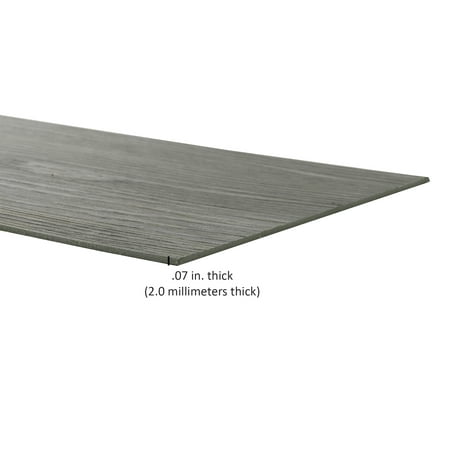 Achim Tivoli II Self Adhesive Vinyl Floor Planks - 10 Planks/15 Sq. ft., 6 x 36, Silver Spruce