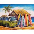 thumbnail image 1 of Cuadros Decorativos 5D diamante pintura Seaside Bus DIY cuadrado completo diamante mosaico pared Sywqhk Nuevos Originales, 1 of 9