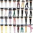 thumbnail image 2 of Calcetines de moda hasta el muslo por encima de la rodilla para niñas y mujeres, calcetines largos sexis sólidos, calentadores de piernas, medias blancas y negras para mujeres, verano, 2 of 5