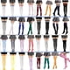 thumbnail image 2 of Calcetines de moda hasta el muslo por encima de la rodilla para niñas y mujeres, calcetines largos sexis sólidos, calentadores de piernas, medias blancas y negras para mujeres, verano, 2 of 5