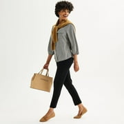 Women's Croft & Barrow® Y-Neck Blouse Color: Ivory Petite Garden Size: SMALL