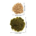 thumbnail image 2 of unbranded 1 Set Model Grass Mat Green Nylon Fake Grass for Floral Projects Decoration, 2 of 5