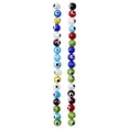 thumbnail image 2 of Bead Landing Multicolor Eyeball Glass Round Beads, 8mm, 12 Pack, 2 of 2