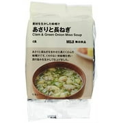 MUJI 12340997 miso soup that makes use of ingredients clams and green onions 4 meals