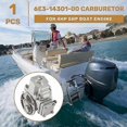thumbnail image 4 of Carburetor for 2-Stroke 4HP 5HP Boat Engines Compatible with 6E3-14301-00 6E0-14301-05 Replacement Part, 4 of 5