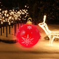 thumbnail image 3 of Venta de bolas inflables de Navidad, 60 cm, grandes, para exteriores, de PVC, para Navidad, inflables gigantes, reutilizables, muñecos de nieve de Papá Noel, para decoración de jardín y patio de Navid, 3 of 6