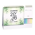 thumbnail image 2 of Small Desk Calendar 2026,Small Flip Calendar Standing Office Desktop - From Jan to Dec 2026,Small Desktop Monthly Calendar 2026 with Writing Notepads and Sticky Notes for Office Home(A), 2 of 8