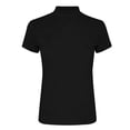 thumbnail image 4 of Helii Women's Tops Mock Neck Solid Color Embroidered Short Sleeve T-Shirt Loose Soft Basic Tops Dressy Casual Summer Daily Outfits Black L, 4 of 7