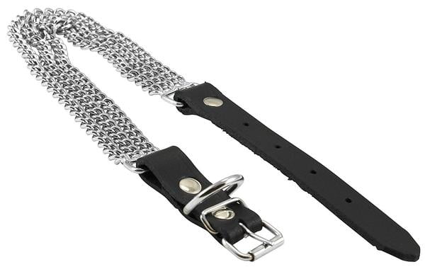 Triple Chain Semi Choke Martingale Dog Collar 2mm Link Chrome 7 Sizes 