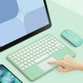thumbnail image 6 of Portable Wireless Bluetooth Keyboard Mouse Set for Phone Tablet, Wireless Keyboard with Dual Mode Rechargeable Mouse, 6 of 8