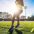 thumbnail image 2 of Equipo de entrenamiento de fútbol para niños, kit de fútbol con conos de fútbol para entrenamiento de fútbol, escalera de agilidad, escalera de fútbol, juego de escalera de velocidad para rugby, tenis, entrenamiento de baloncesto, práctica de ejercicio Kuyhfg Sin marca, 2 of 5