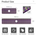thumbnail image 3 of Yayeee Faucet Mat for Kitchen Sink 14.7" Diatomite Long Splash Guard Pad, Gold and Green Floral Pattern, 2 Pack, 3 of 7