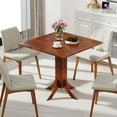 thumbnail image 6 of Costway Square Dining Table with Pedestal Base 33" Wooden Kitchen Table for 2-4 People, 6 of 10